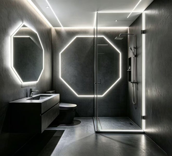 70% OFF Mirror with LED and Demister Carousel 1