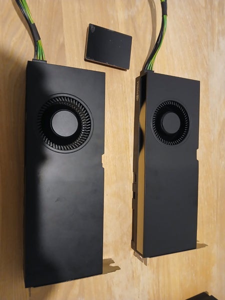 2 × NVIDIA RTX A5000 (2x24GB) 48GB GPUs with NVLink Bridge Carousel 1