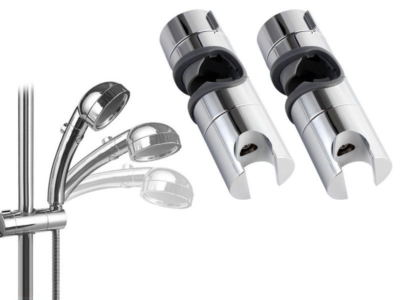 2 X Adjustable Shower Head Holder Bracket Bathroom Shower Hose Clamp Carousel 1