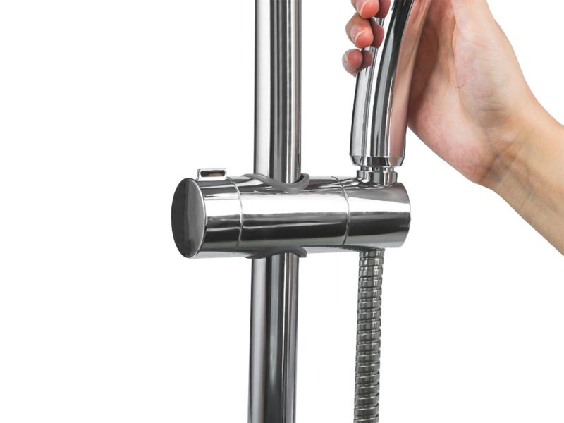 2 X Adjustable Shower Head Holder Bracket Bathroom Shower Hose Clamp Carousel 2