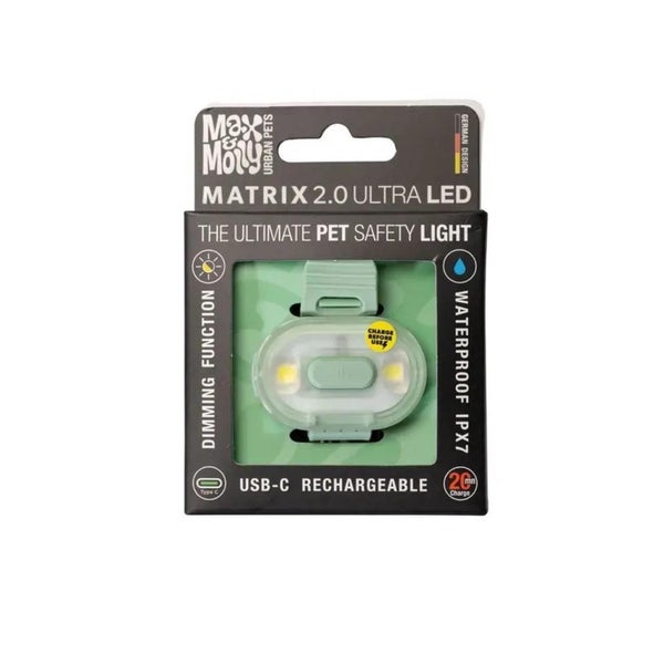 Max & Molly Matrix 2.0 Ultra Led Pet Safety Light (Jade) Carousel 1
