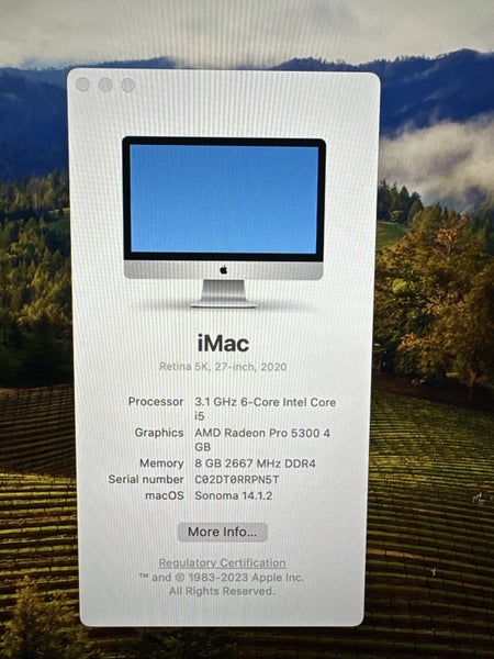 Apple iMac 2020 retina 5k 27 inch still working well. Carousel 6