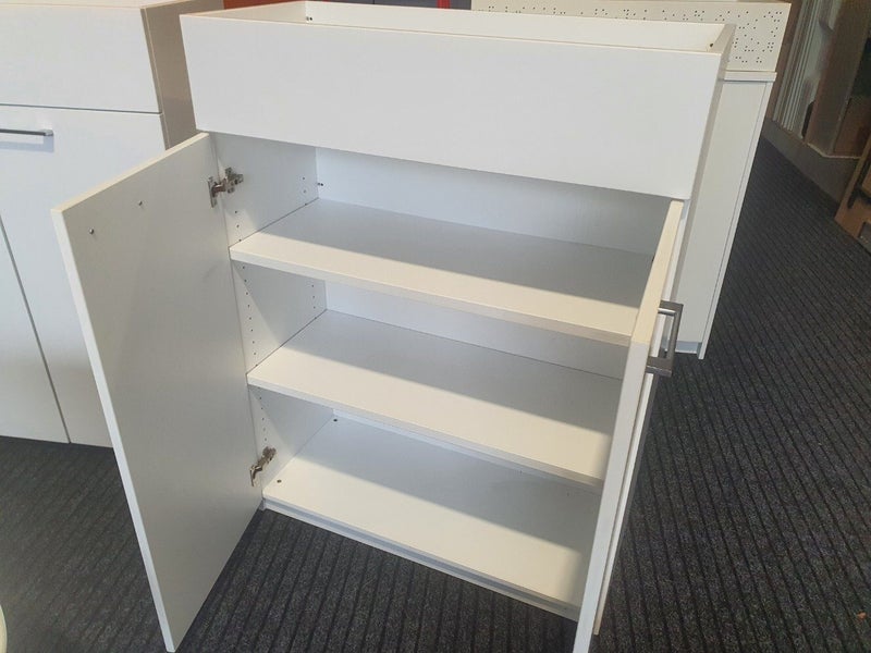 Office Storage Cupboard with Planter Box Top, 90w x 40d x 120h cm Carousel 2