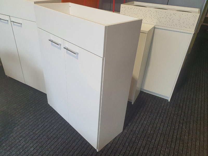Office Storage Cupboard with Planter Box Top, 90w x 40d x 120h cm Carousel 3