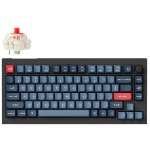Keychron V1 Max QMK/VIA Wireless Custom Mechanical Keyboard - Gateron Jupiter Carousel 1