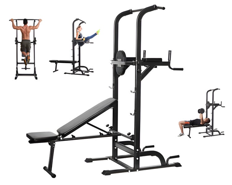 Power Tower Pull Up and Dip Station Adjustable Carousel 1
