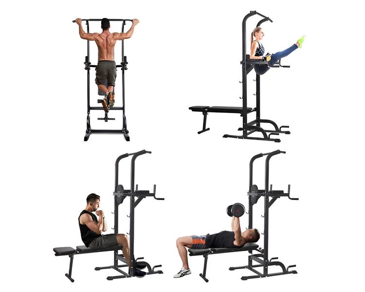 Power Tower Pull Up and Dip Station Adjustable Carousel 10