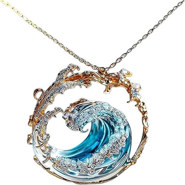 Wave Necklace, Earrings & Ring - Women's Summer Beach Gift Carousel 1