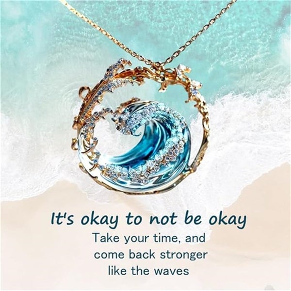 Wave Necklace, Earrings & Ring - Women's Summer Beach Gift Carousel 2