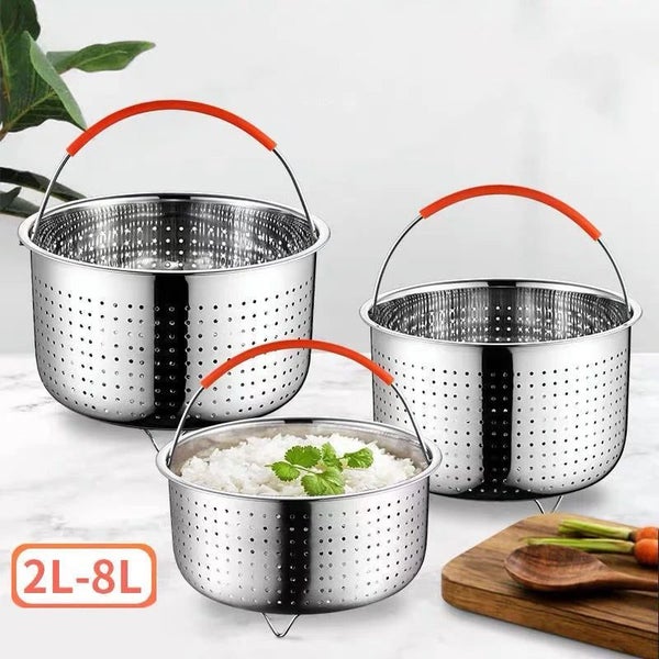 304 Stainless Steel Steamer Basket Instant Pot Accessories for 3/6/8L Ins Carousel 1