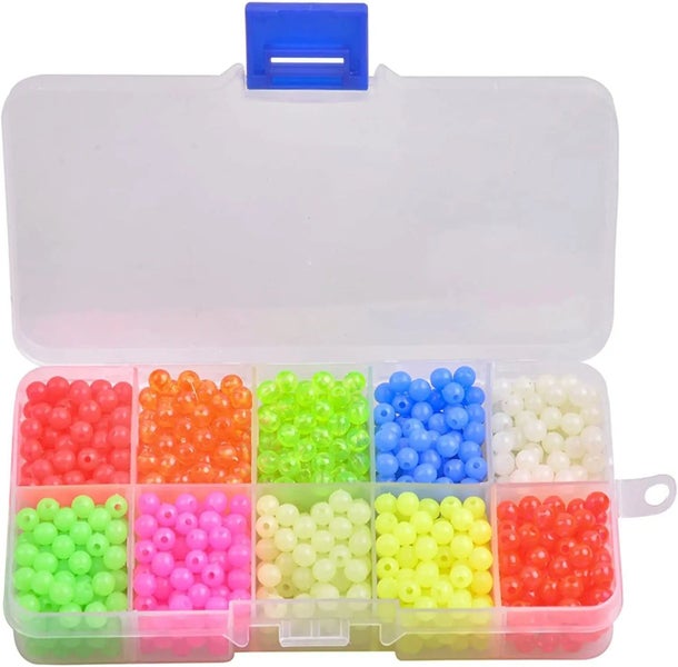 1000pcs Fishing Beads Assorted Beads Round Float Glow Fishing Rig Beads L Carousel 1