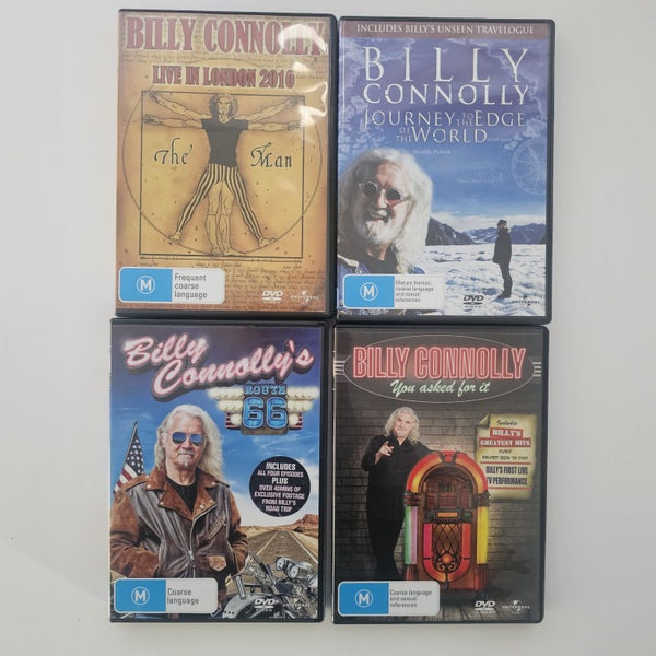 The Billy Connolly Collection – Four Iconic Journeys and Live Performances