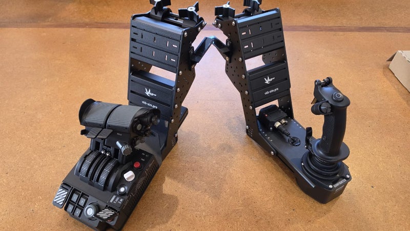 VKB Flight sim bundle Gunfighter Gladiator with STECS Mk2 Throttle PC Gaming Carousel 1