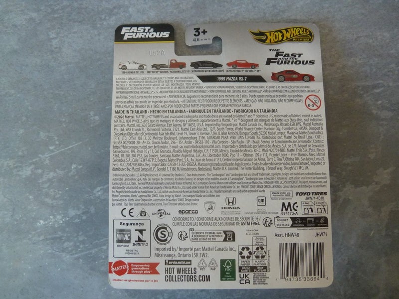 Hot Wheels Premium: 1995 Mazda RX-7 CHASE (Fast & Furious) 2026 Red Mint on Card Carousel 6