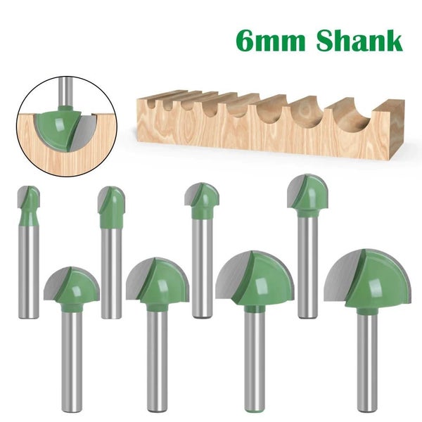 LAVIE 1pc 6mm Shank Ball Nose End Mill Round Nose Cove CNC Milling Bit Ra Carousel 1