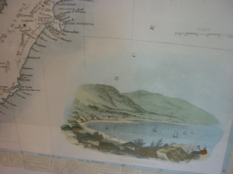 TALLIS NEW ZEALAND 1852 MAP. 1967 AVON PRINT, FRAMED. Carousel 7