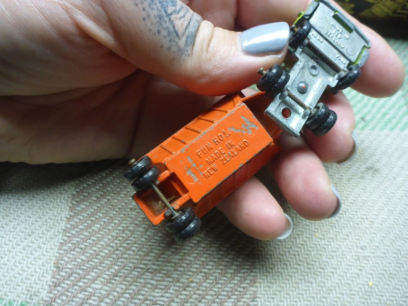 Vintage NZ Fun Ho Diecast Toy Midget No. 49 Ford Sand Dumper Funho New Zealand Carousel 8