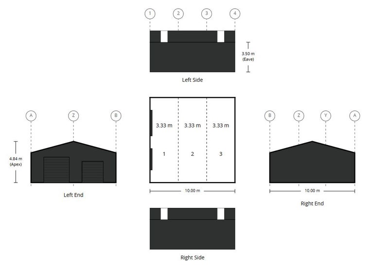 100m2 Steel Shed Carousel 7