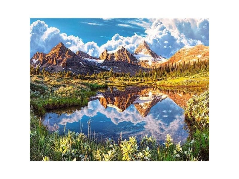40x50CM DIY Painting By Numbers Trees Mountains Oil Painting Home Decor Carousel 1