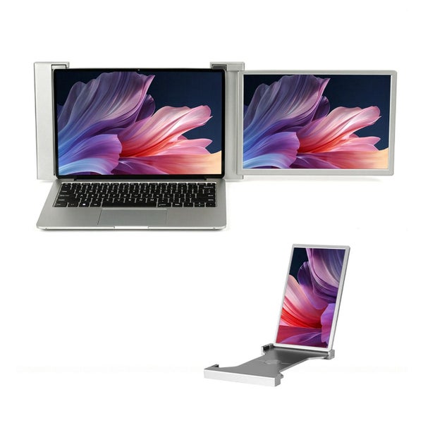 Devanti Portable Monitor Laptop Screen Extender Dual Display 1080P IPS USB C Carousel 1