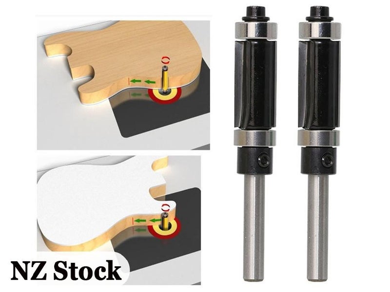 1/4 1/2 Inch Dual Edged Flush Trim Router Bit Cutter Carousel 1