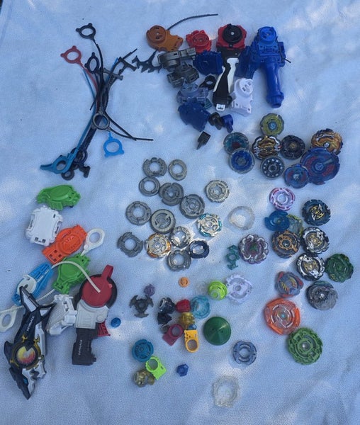 Large Beyblade Bundle - Takara Tomy / Hasbro Style Tops, Launchers & Parts Carousel 1