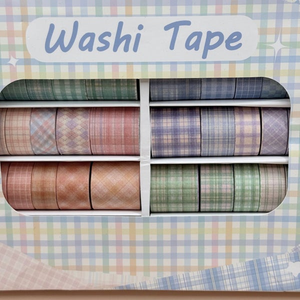 Pastel Plaid Washi Tape Set 100 Rolls Carousel 2