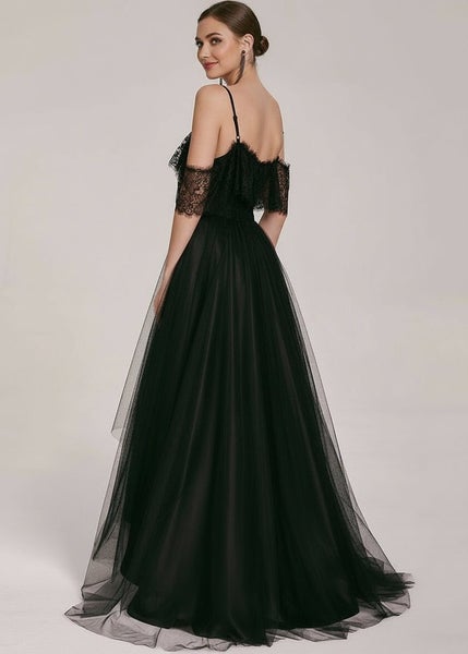 Madeline satin and tulle wedding dress in black s10-12 Carousel 2