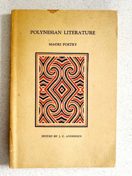 Book: 1946 Polynesian Literature Maori Poetry J.C. Andersen Book Carousel 1