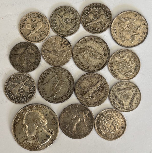 Silver coins mixed lot Carousel 1