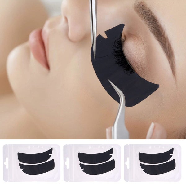 Half Moon Shaped Reusable Under Eye Pads for Eyelash Extension Excellent Si Carousel 1