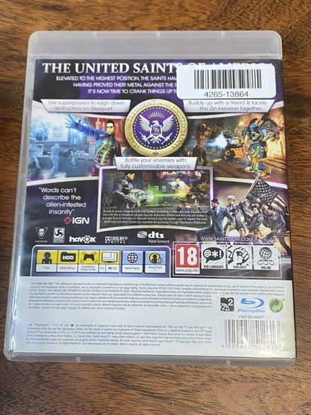 PS3 - Saints Row IV Carousel 2