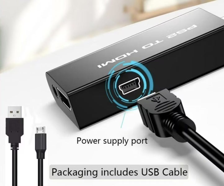 PS2 to HDMI Converter Supports All PS2 Display Modes with 3.5mm Audio Converter Carousel 6