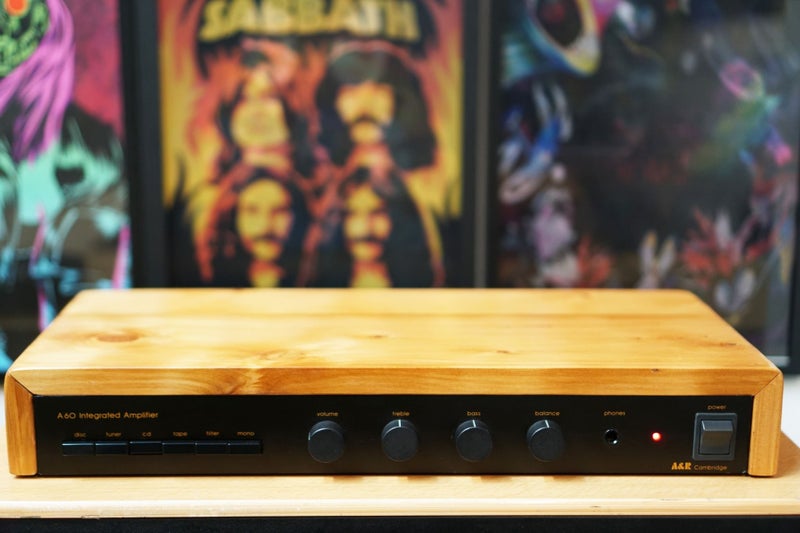 A&R Cambridge A60 Vintage Audiophile Amplifier with Brand New Wooden Cover Carousel 2