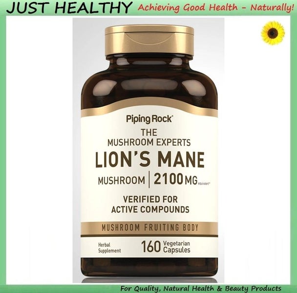 PR LION'S MANE MUSHROOM with BIOPERINE - 2,100 mg - 160 VEGE CAPS Carousel 1