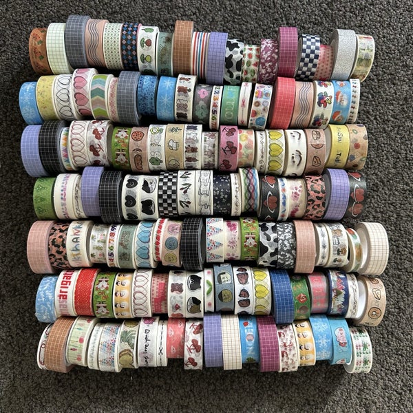 Bulk lot washi tape clearance sale over 130 rolls Carousel 1