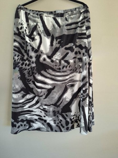 Vintage EM Jay stretch A line skirt Made in NZ size 18 Carousel 1