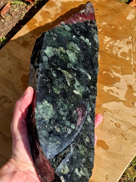 $1 RESERVE - !MASSIVE! - Greenstone Mere / Patu Carving Slab - 49cm Carousel 1