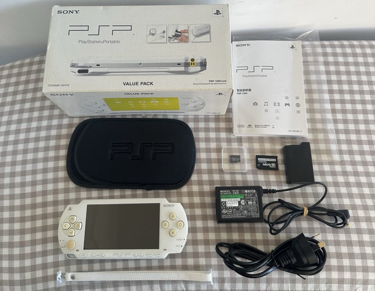 PSP 1000 – Ceramic White Value Pack (Boxed) | 64GB | Pre-Configured