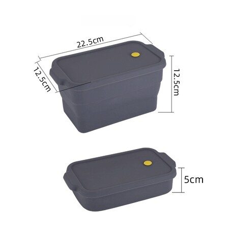 Collapsible Silicone Bread Loaf Pan with Lid Nonstick Baking Mold Carousel 11