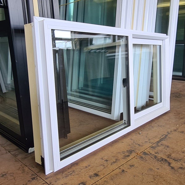 New Double Glazed Aluminium Window 1500 x 800 | Arctic White Carousel 1