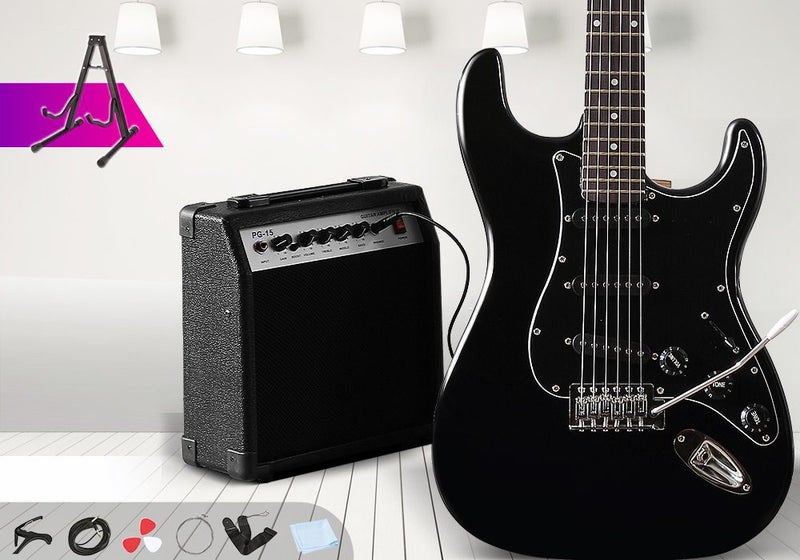 39 inch Full-Size Electric Guitar with 25W Amplifier Carousel 1