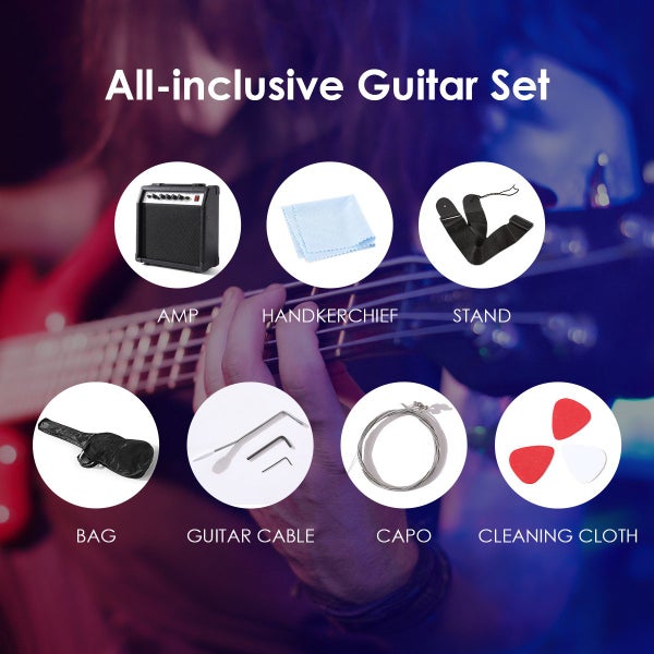 39 inch Full-Size Electric Guitar with 25W Amplifier Carousel 14