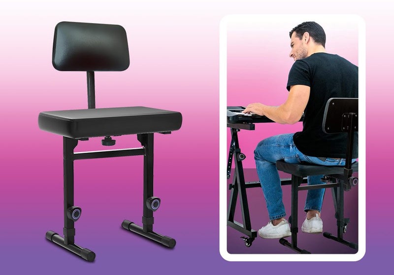Keyboard Piano Stool Bench Chair Seat Carousel 2