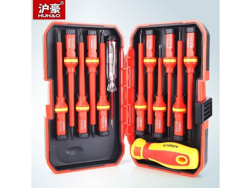 13pcs Insulated Screwdriver Set With Magnetic Bits For Electrician Repair Carousel 2