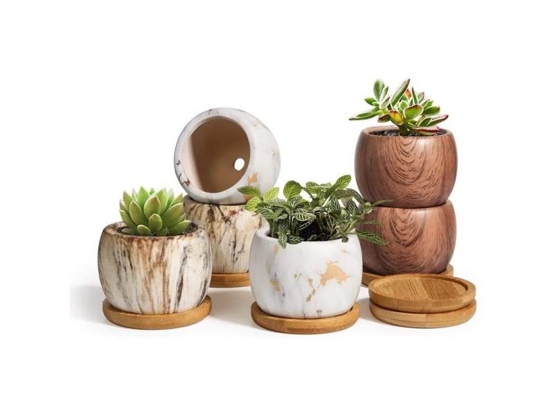 Creative Ceramic Succulent Vase For Home Office Decor Carousel 2