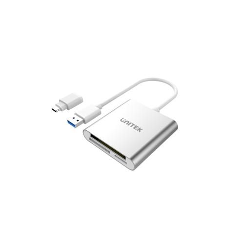 Unitek Y-9313D USB3.0 to Multi-In-One Aluminium Card Reader (with USB Carousel 1