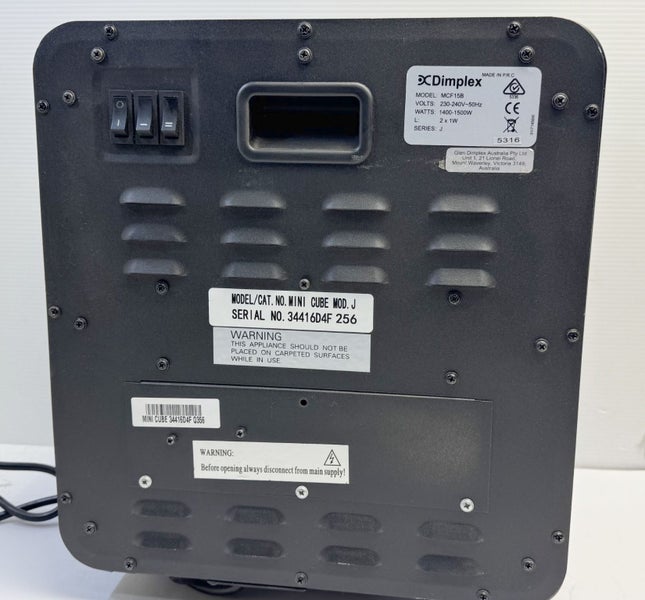 Dimplex Mini Cube Heater Carousel 4