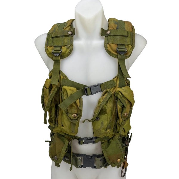 USGI 1st Gen Woodland Load Bearing Vest w/ Belt - Large
