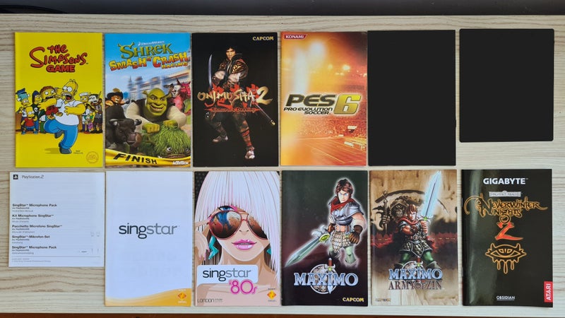 PS2 MANUALS [$5 EACH] Carousel 1